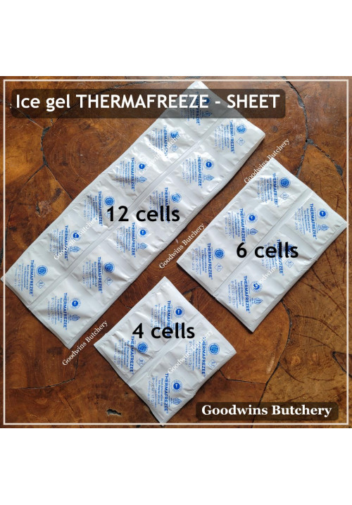 Ice gel THERMAFREEZE pengganti es batu THERMA FREEZE square sheet (price/cell)